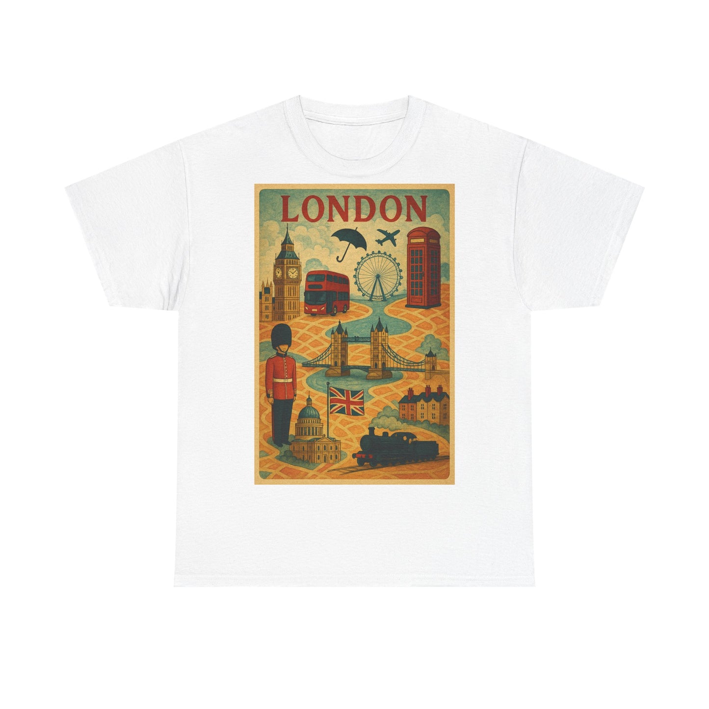 Adult Unisex Surreal London City Graphic Tee