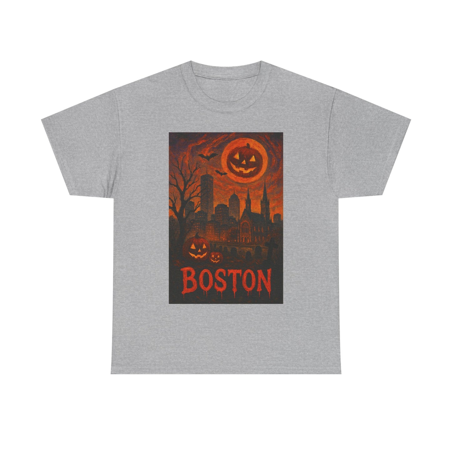 Adult Unisex Surreal Halloween Boston Tee