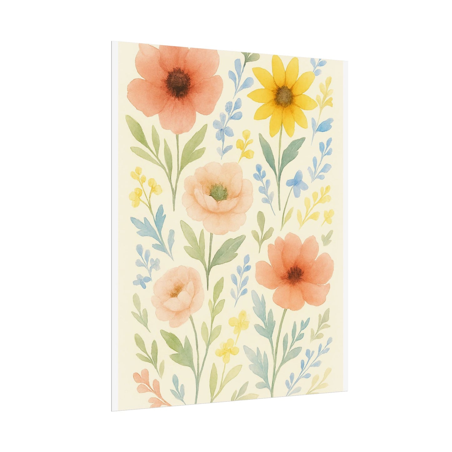 Vintage Watercolour Floral Art