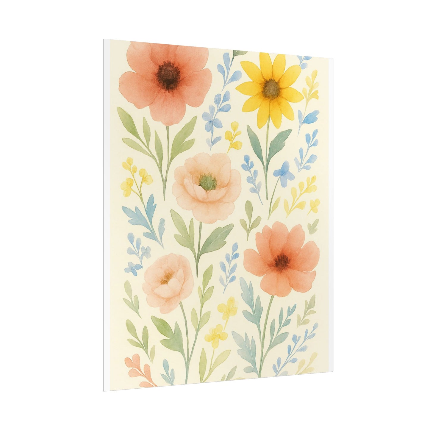 Vintage Watercolour Floral Art