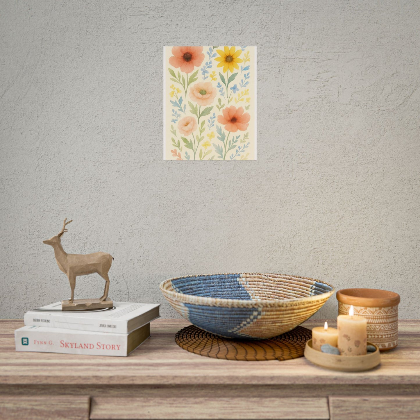 Vintage Watercolour Floral Art