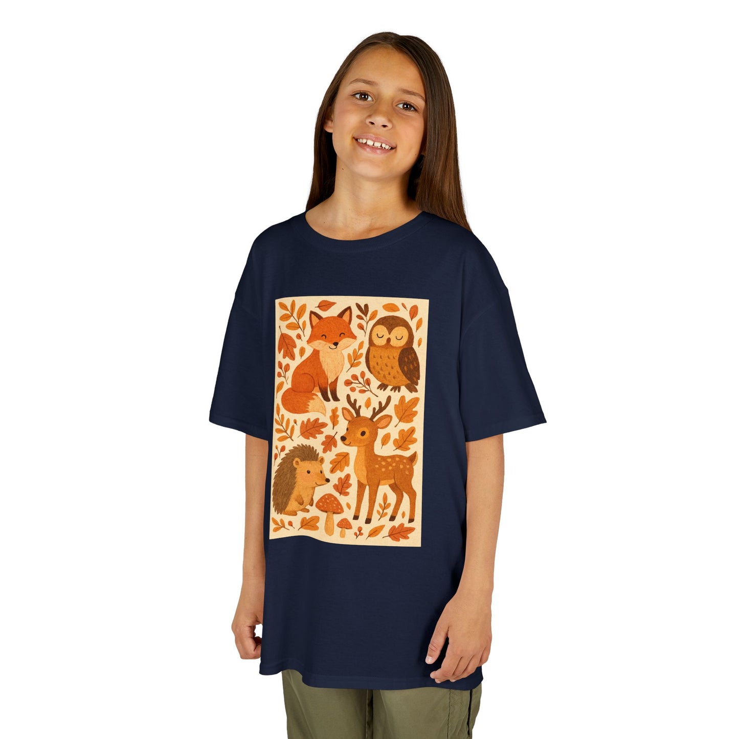 Autumn Forest Animal Kids Tee