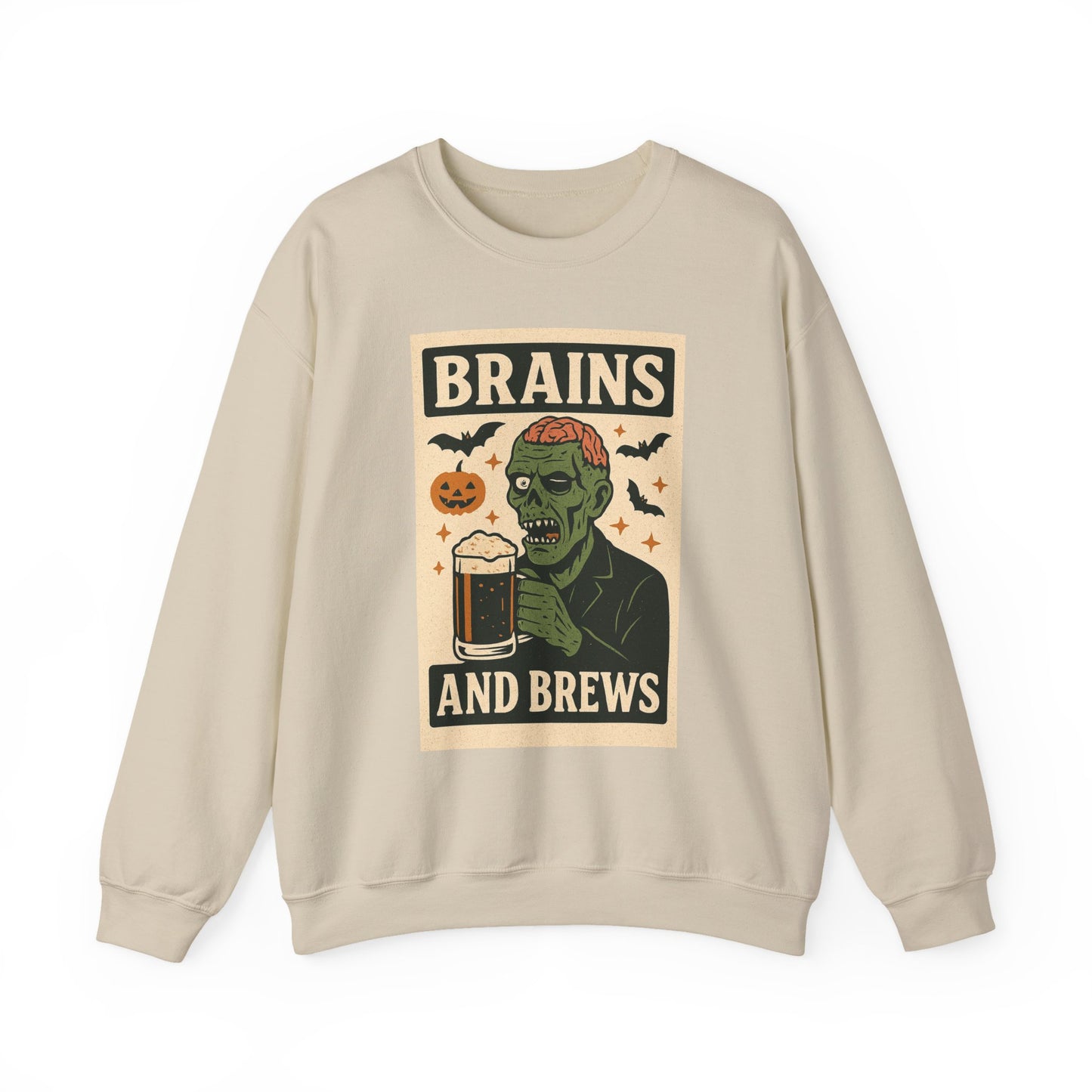 Brains and Brews Unisex Crewneck Sweatshirt