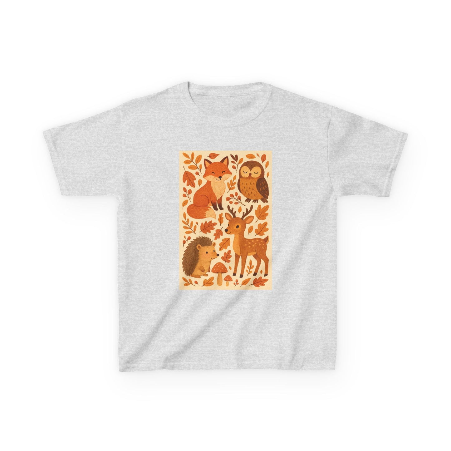 Autumn Forest Animal Kids Tee