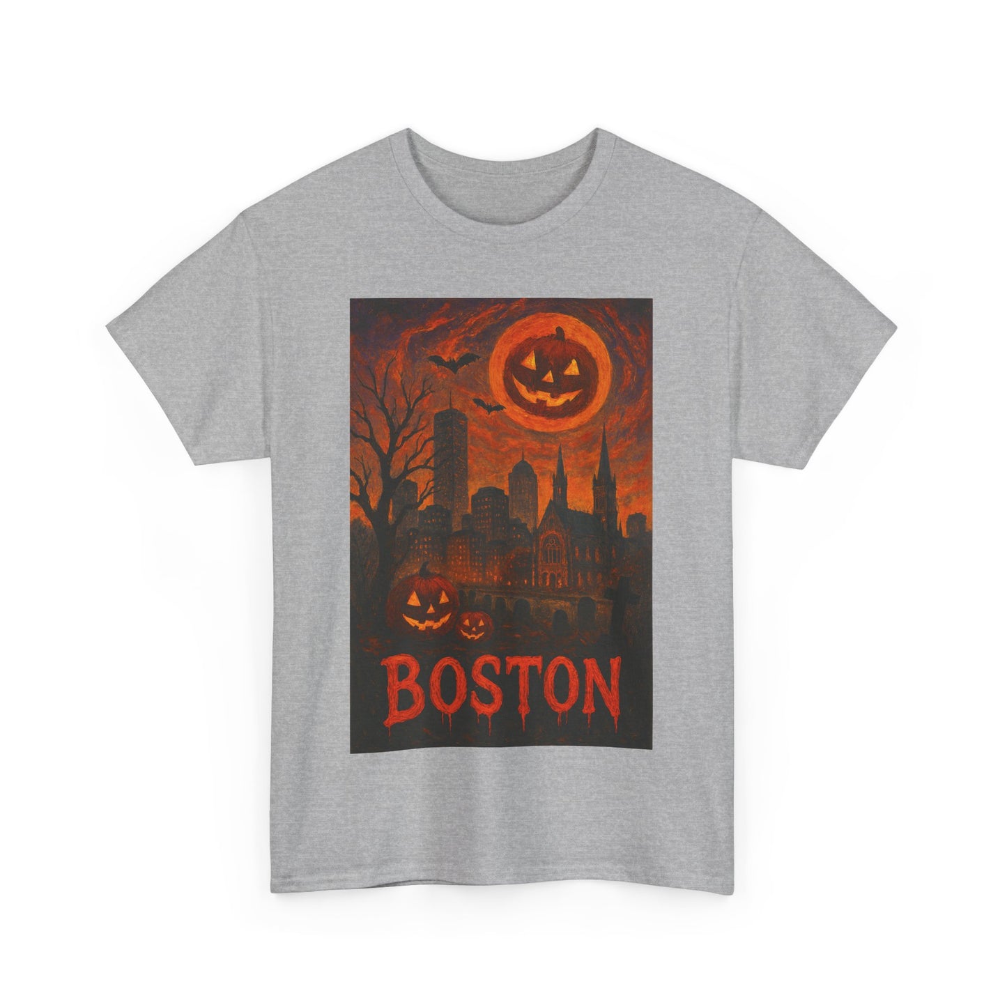 Adult Unisex Surreal Halloween Boston Tee