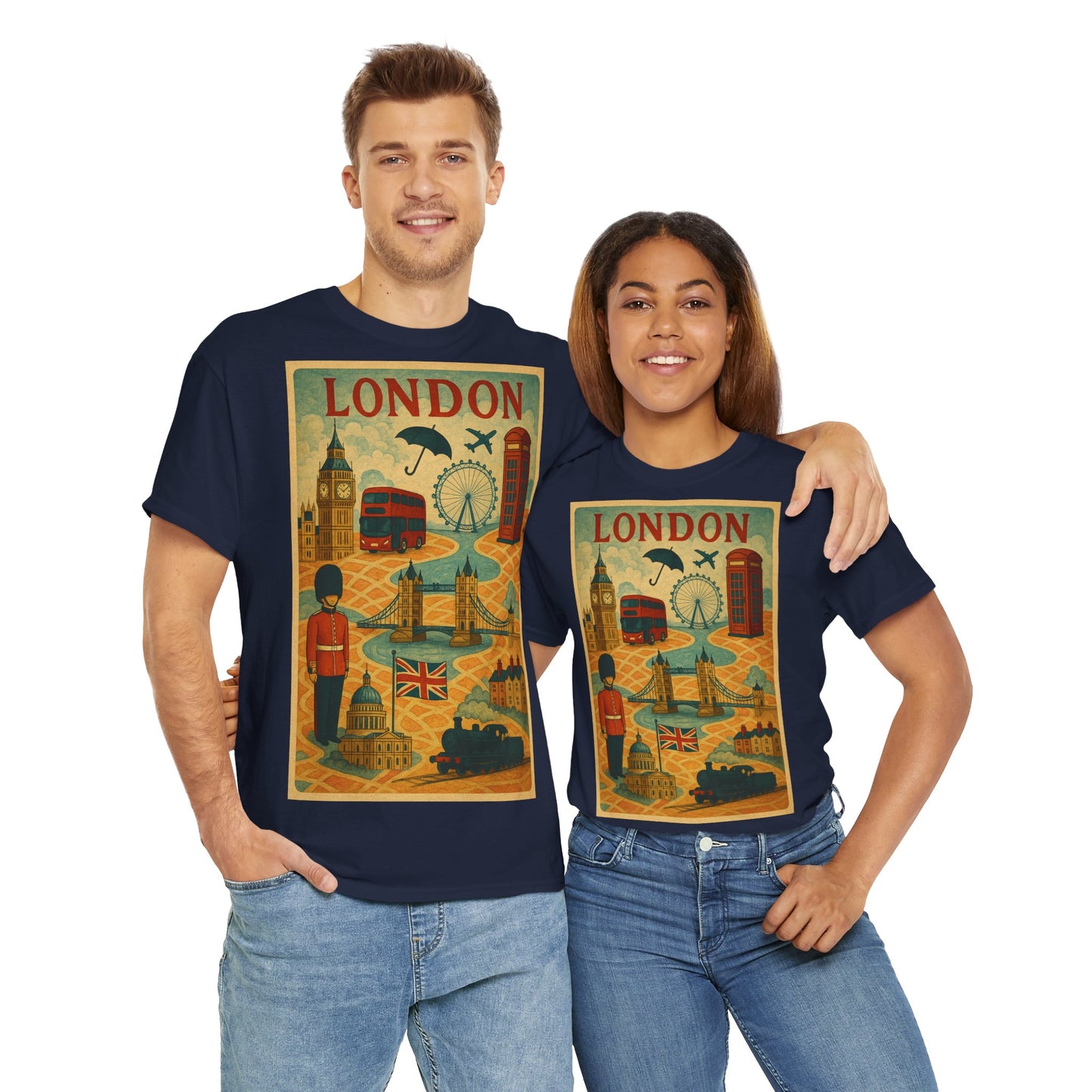 Adult Unisex Surreal London City Graphic Tee