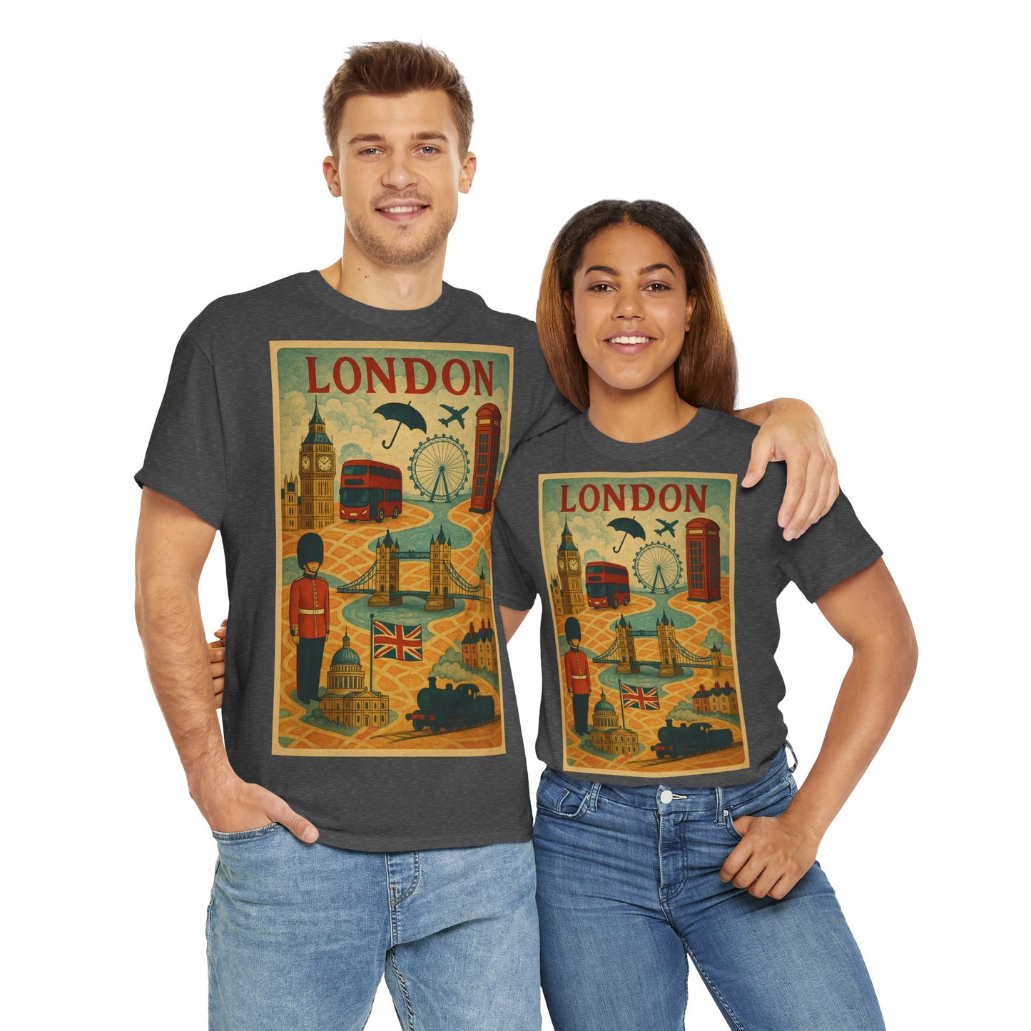 Adult Unisex Surreal London City Graphic Tee