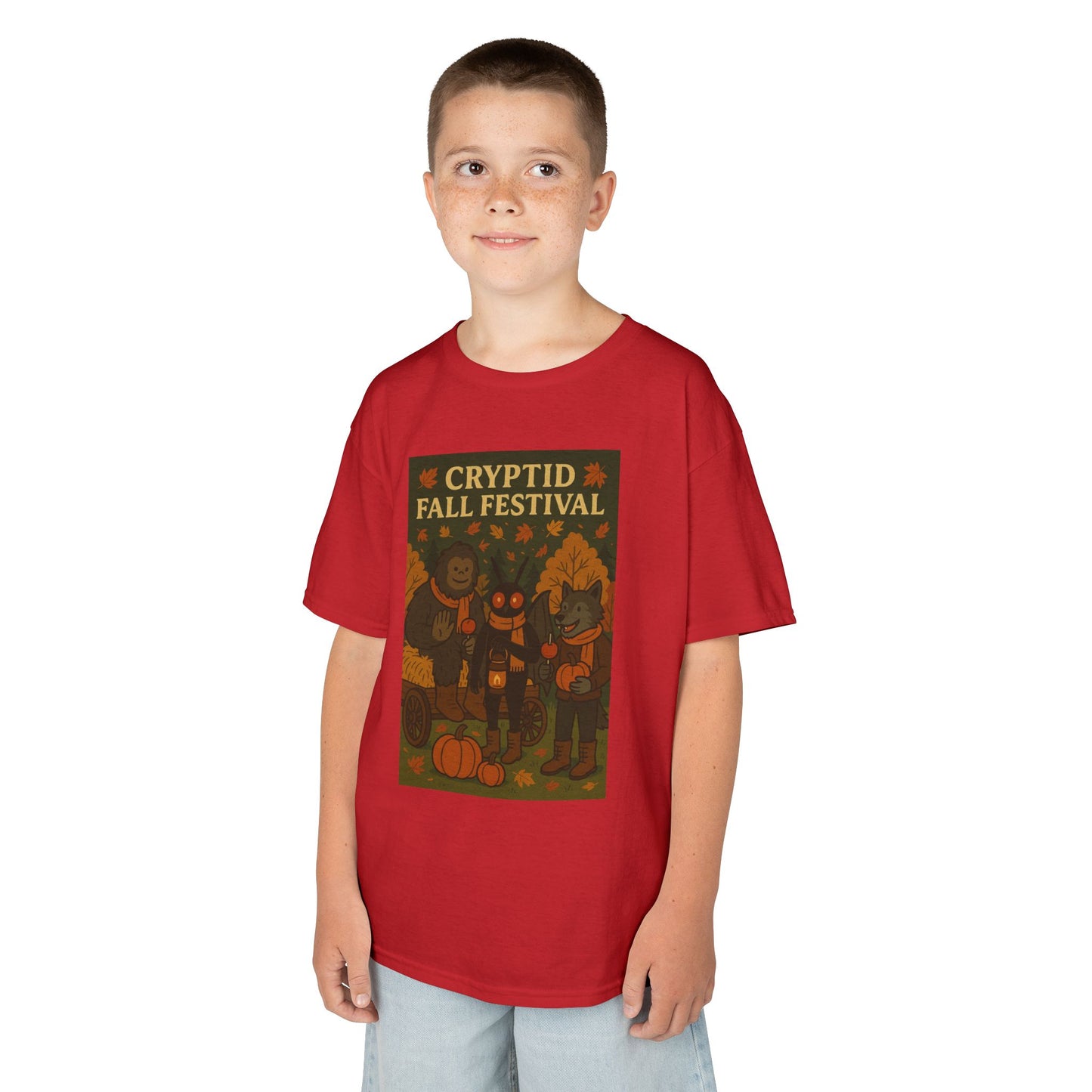 Kids Cryptid Autumn Festival Tee