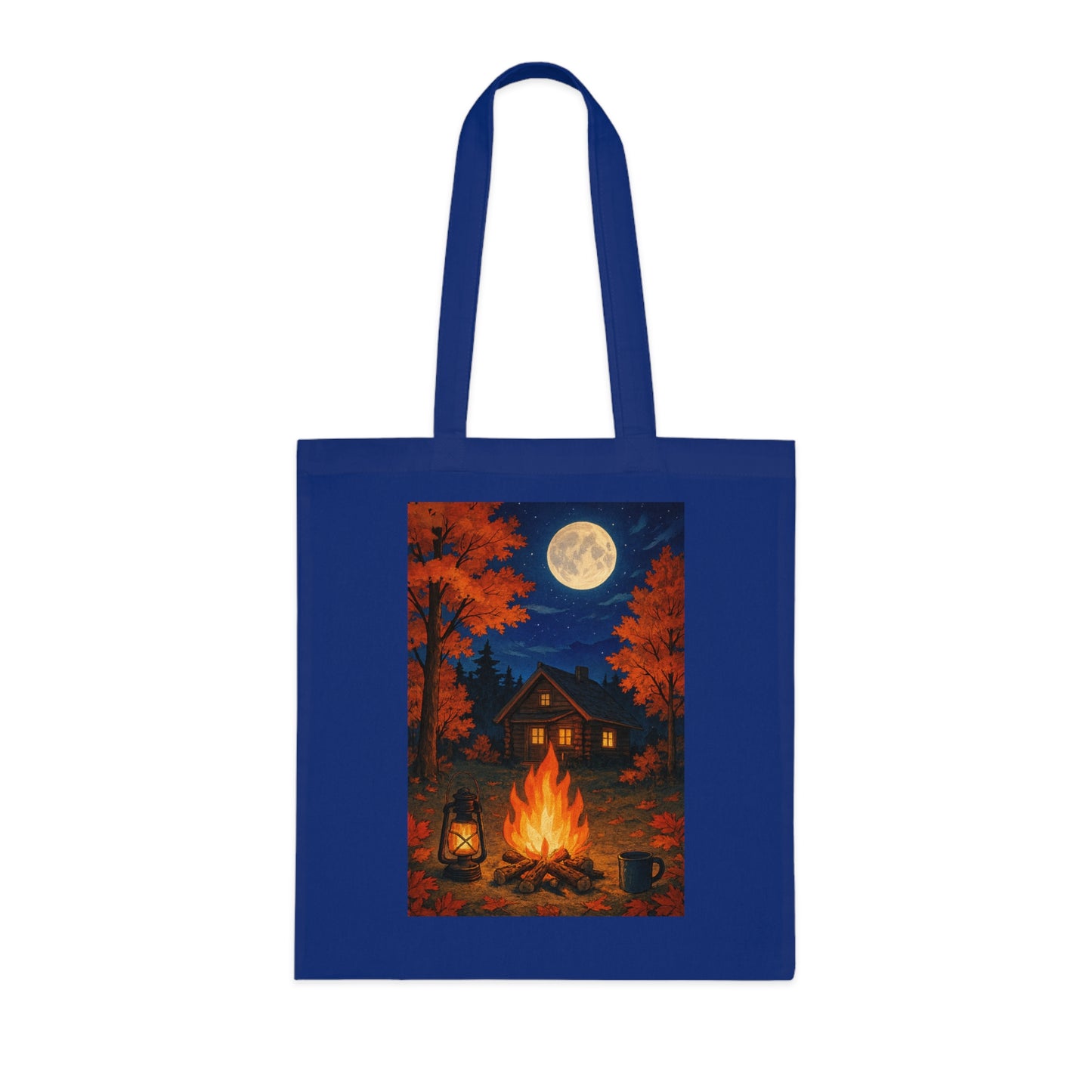 Cozy Autumn Fall Nights Cotton Tote Bag