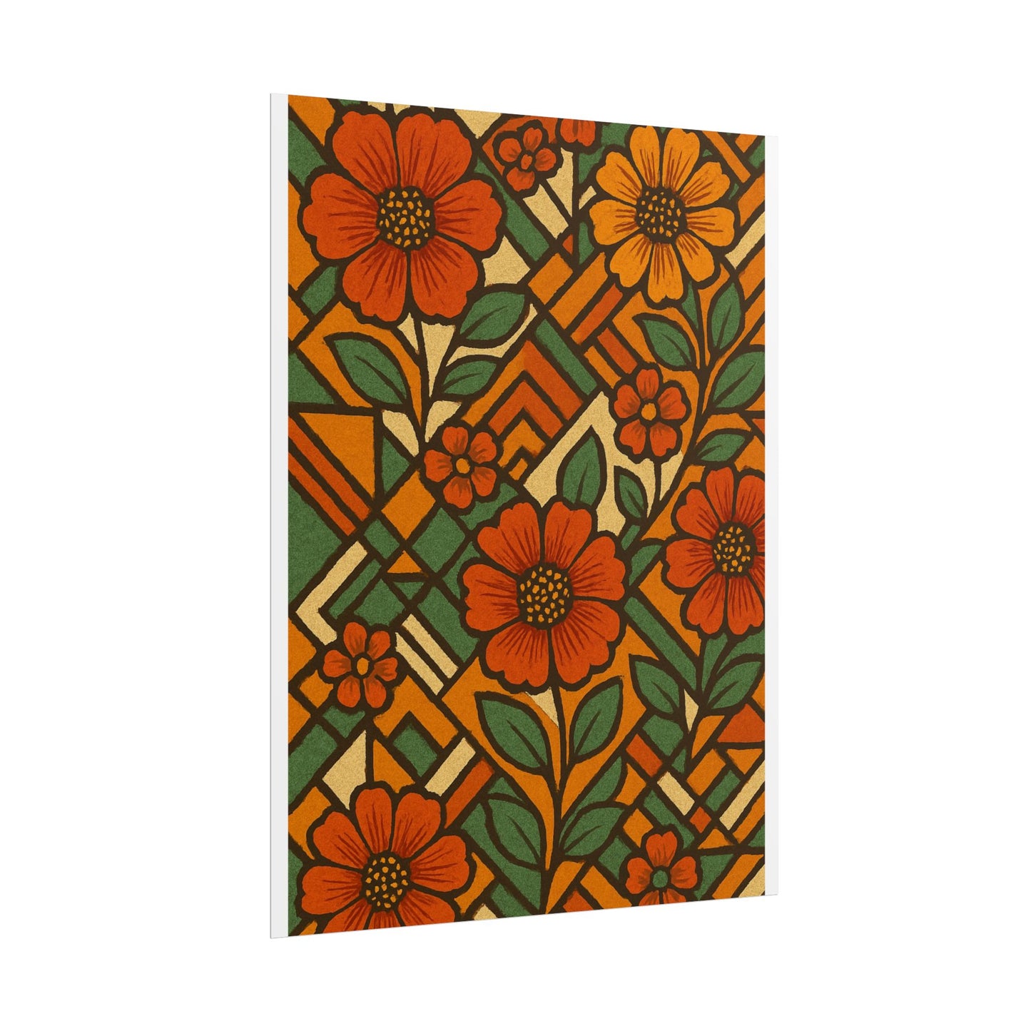 Geometrical Floral Print - Perfect For Home