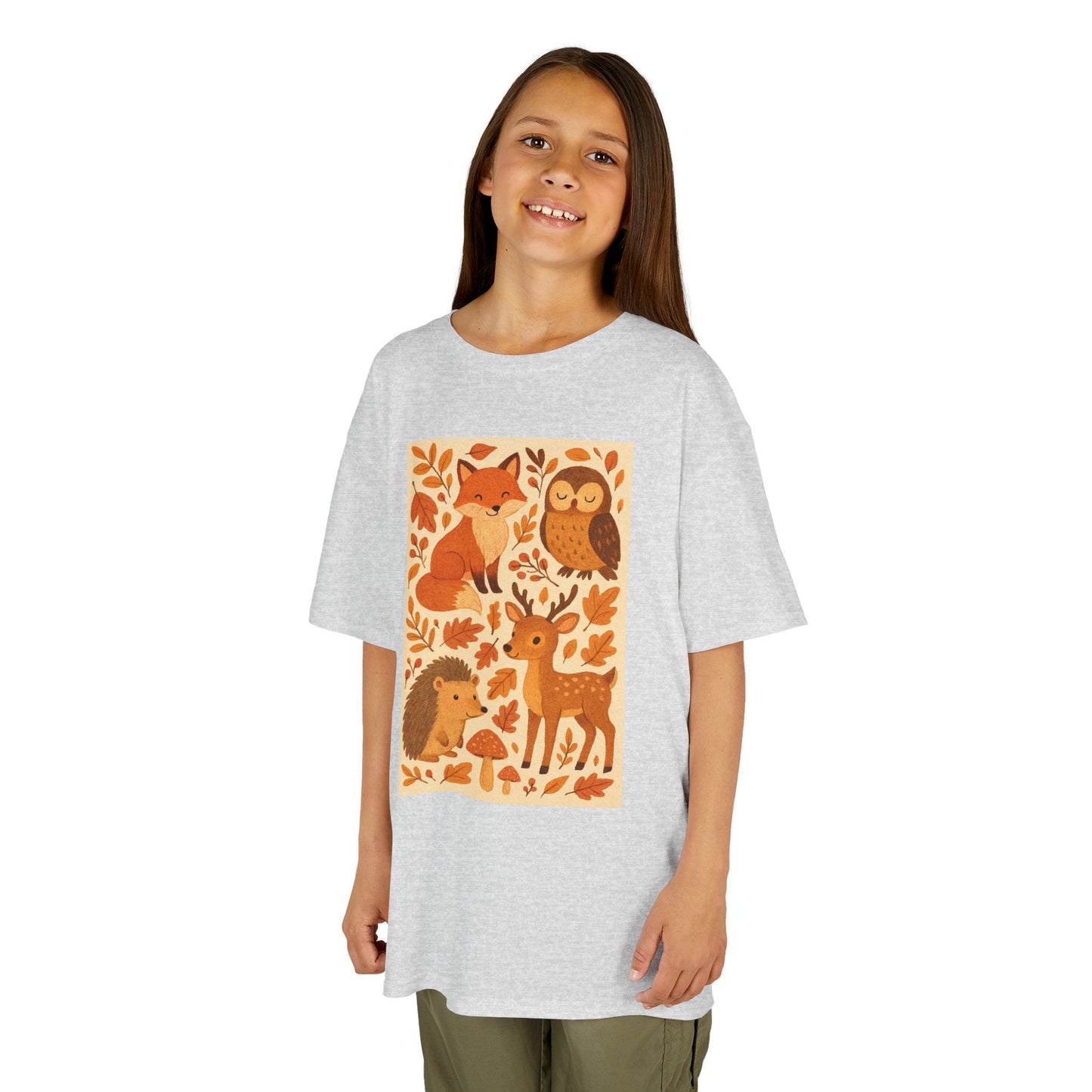 Autumn Forest Animal Kids Tee