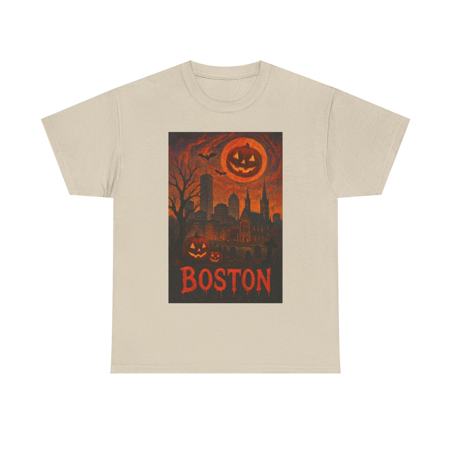 Adult Unisex Surreal Halloween Boston Tee