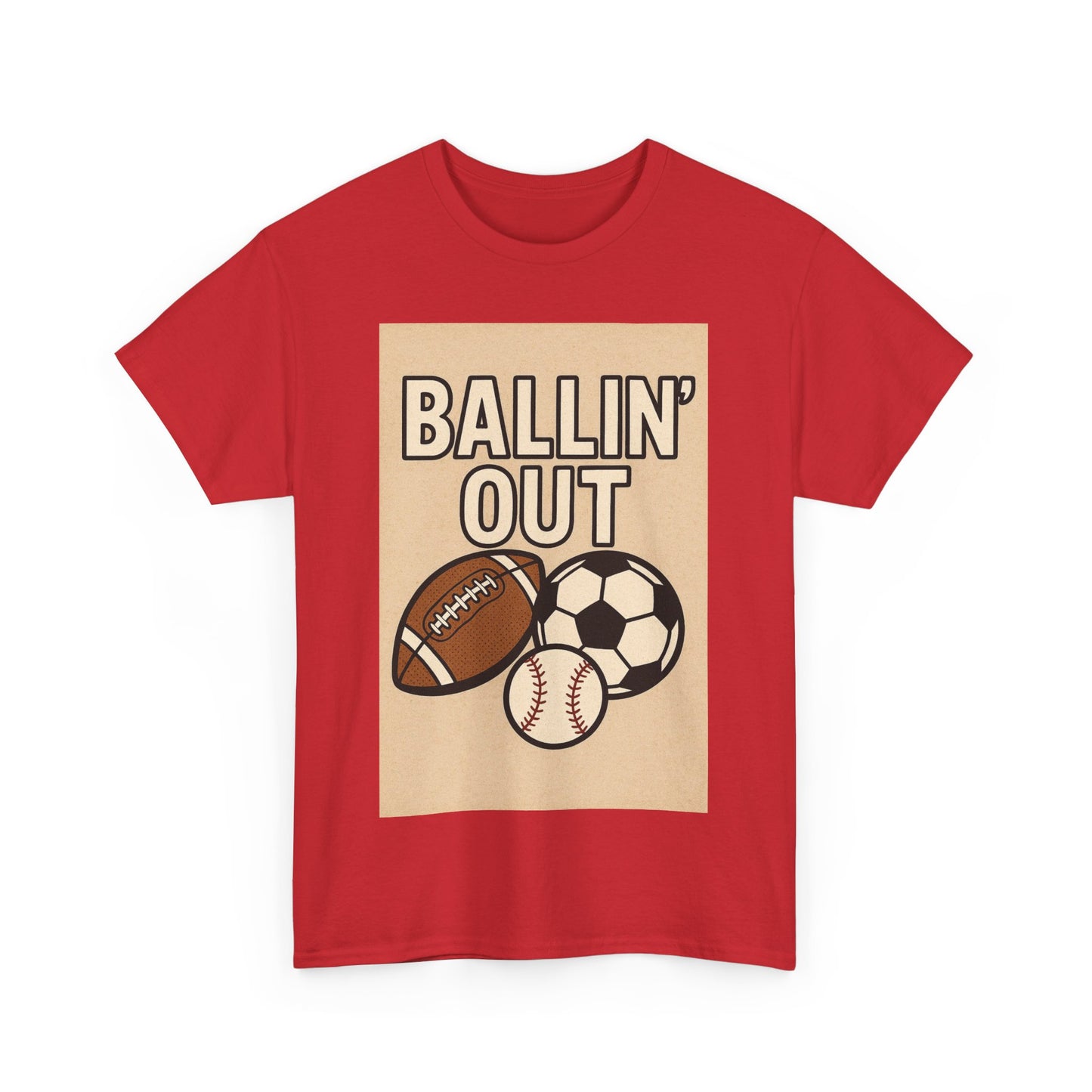 "Ballin' Out" Unisex Sporty Graphic Tee