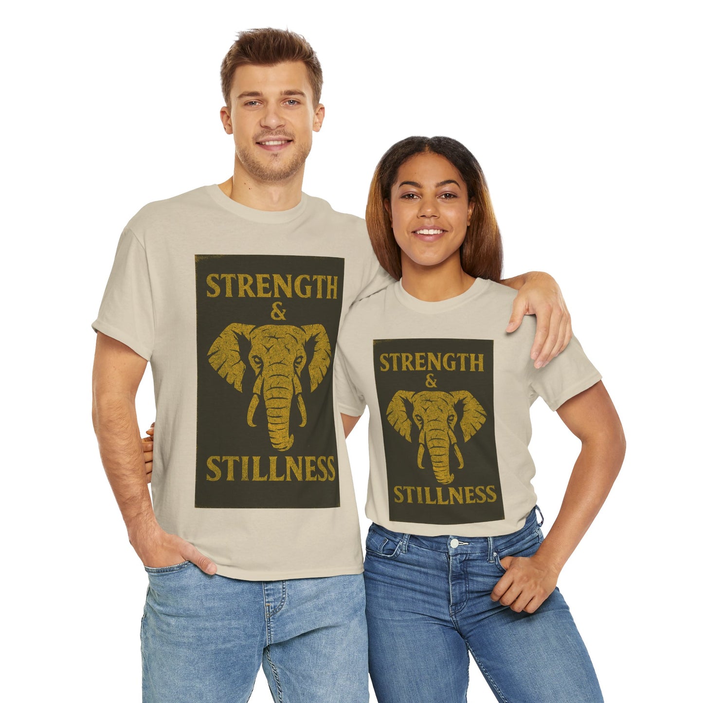 Adult Unisex 'Elephant Strength & Stillness' Tee