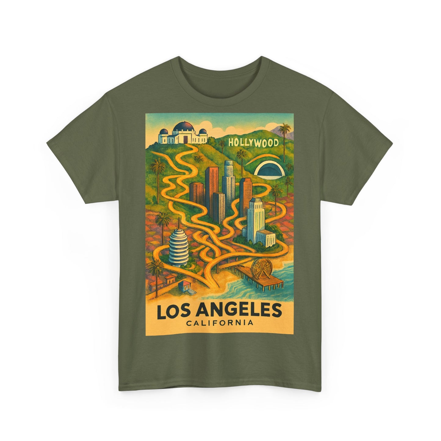 Adult Unisex Surreal Vintage Los Angeles Tee