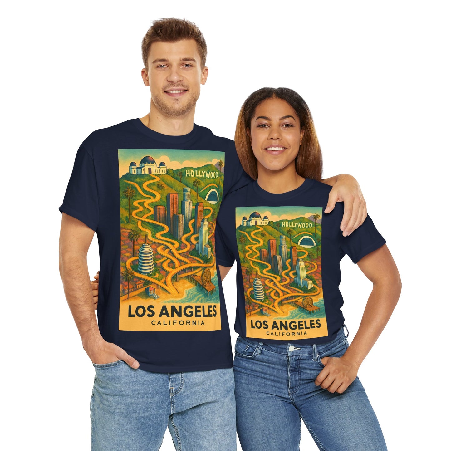Adult Unisex Surreal Vintage Los Angeles Tee