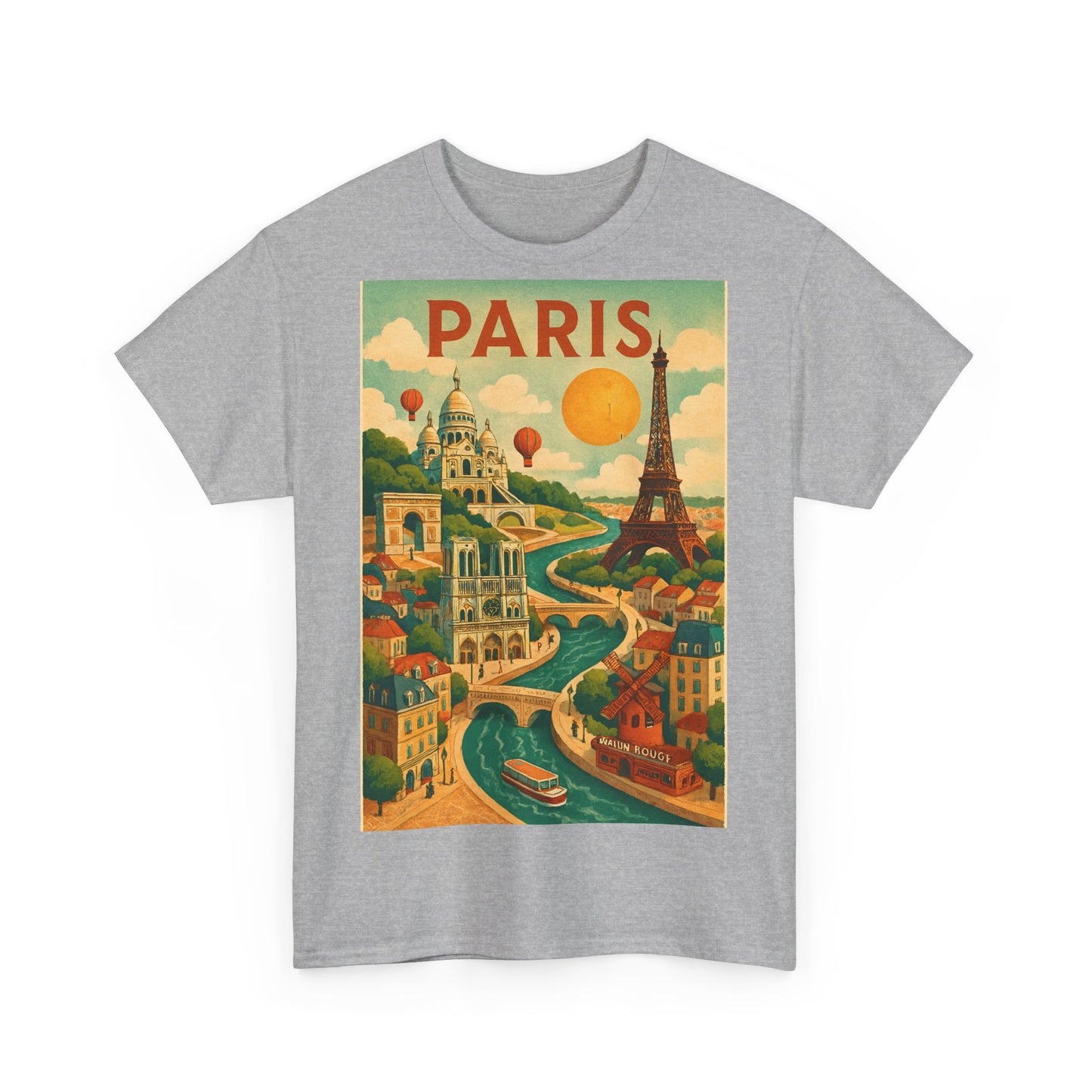 Adult Unisex Surreal Vintage Paris Graphic Tee