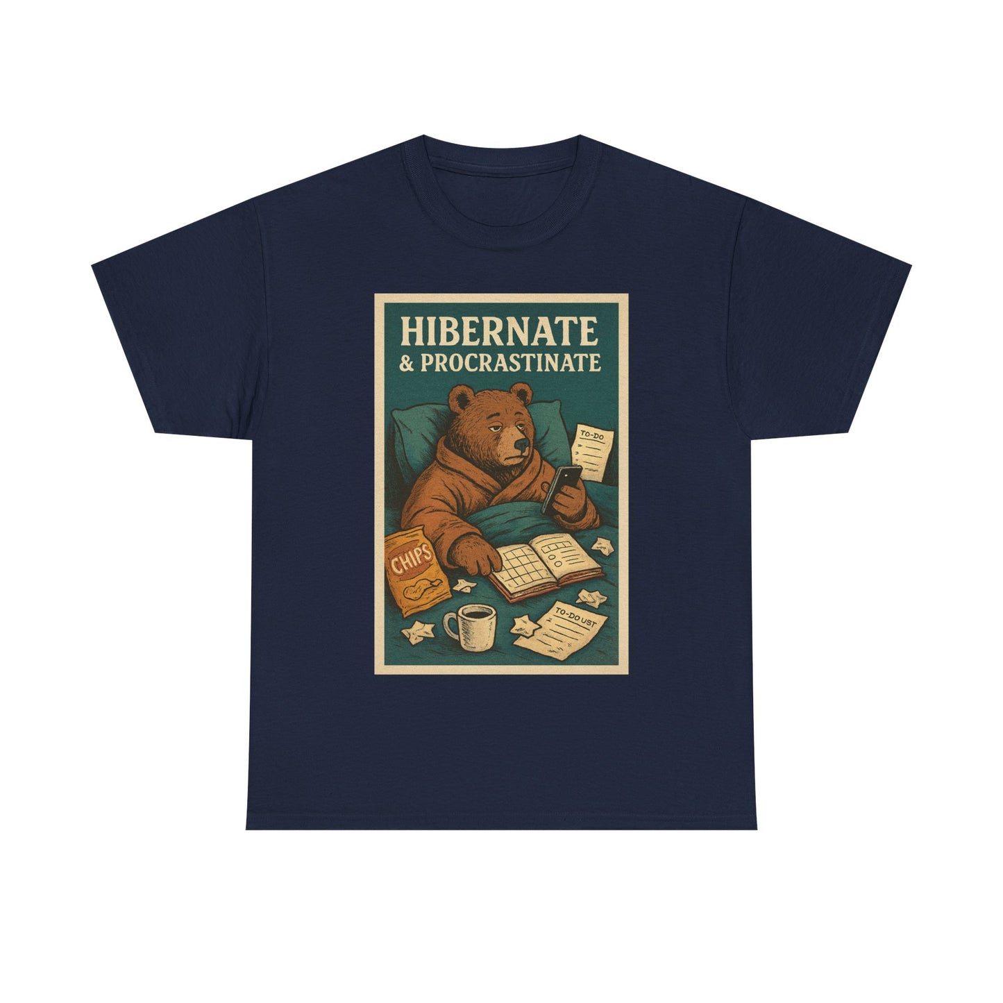 Men's Hibernate & Procrastinate Bear Tee