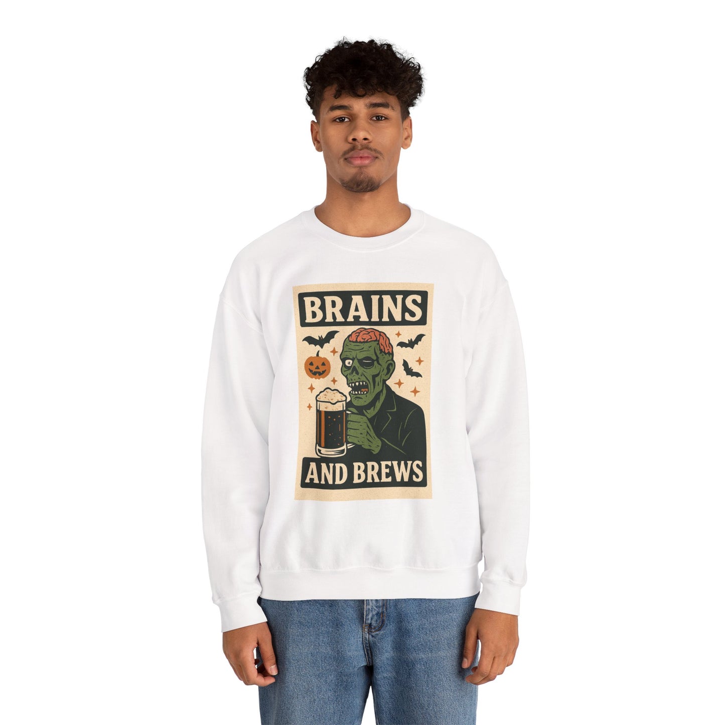 Brains and Brews Unisex Crewneck Sweatshirt