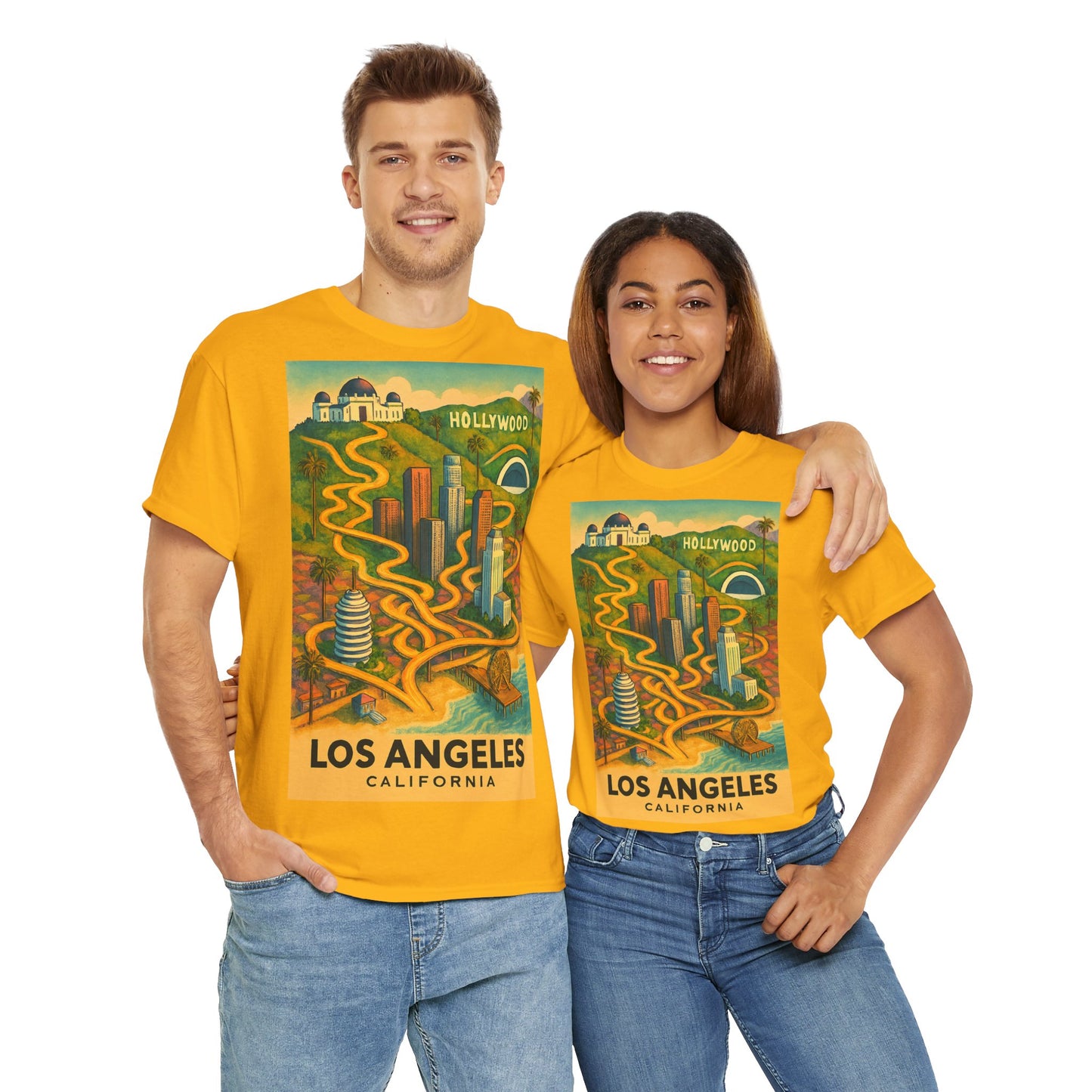 Adult Unisex Surreal Vintage Los Angeles Tee