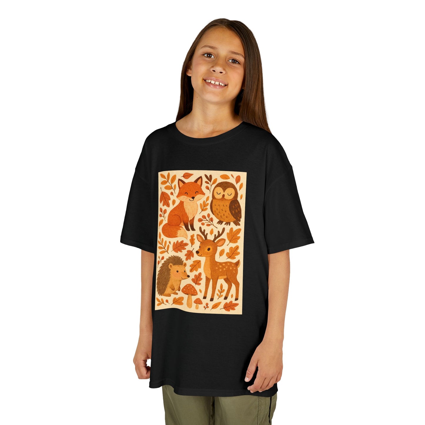 Autumn Forest Animal Kids Tee