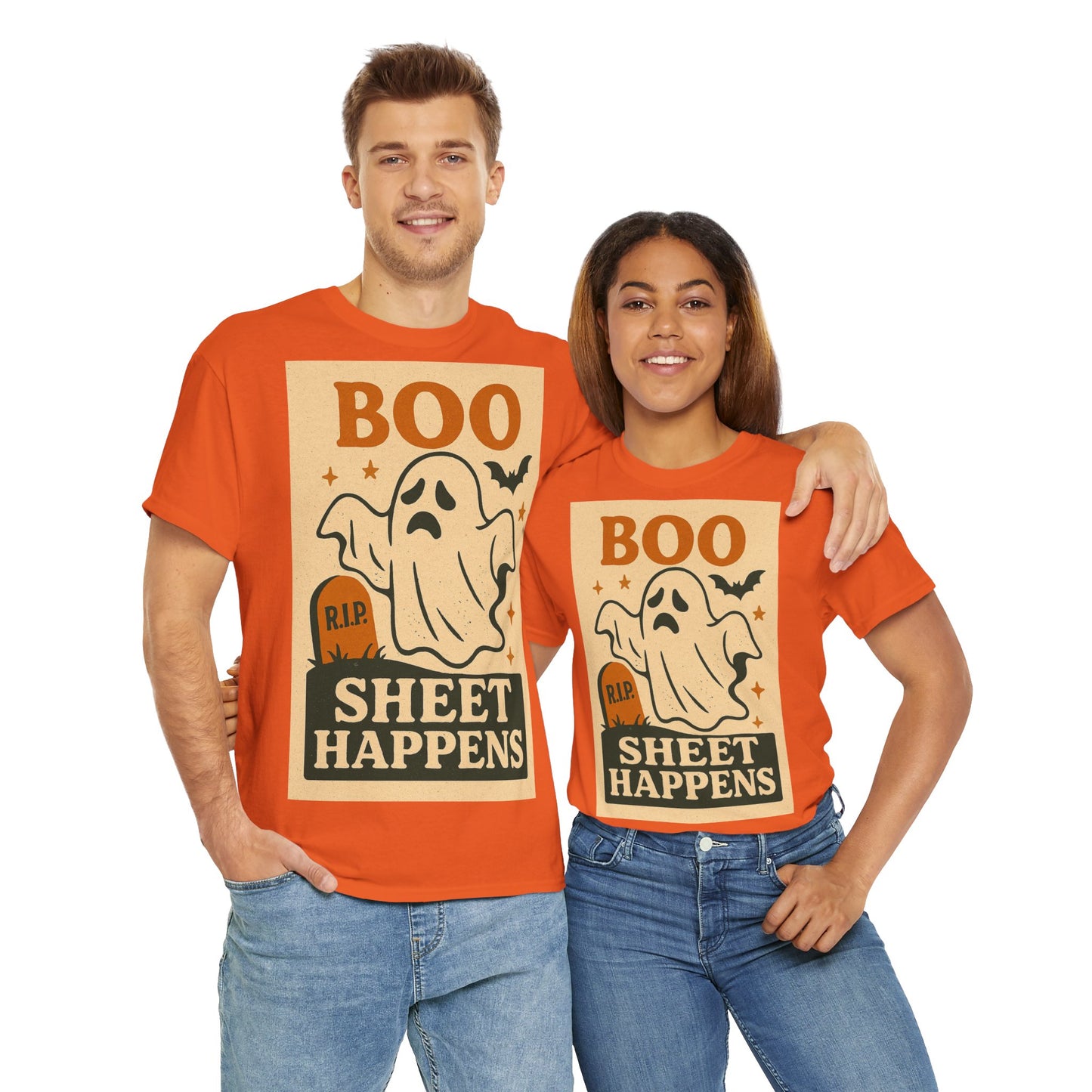 Boo Sheet Happens Adult Unisex Tee