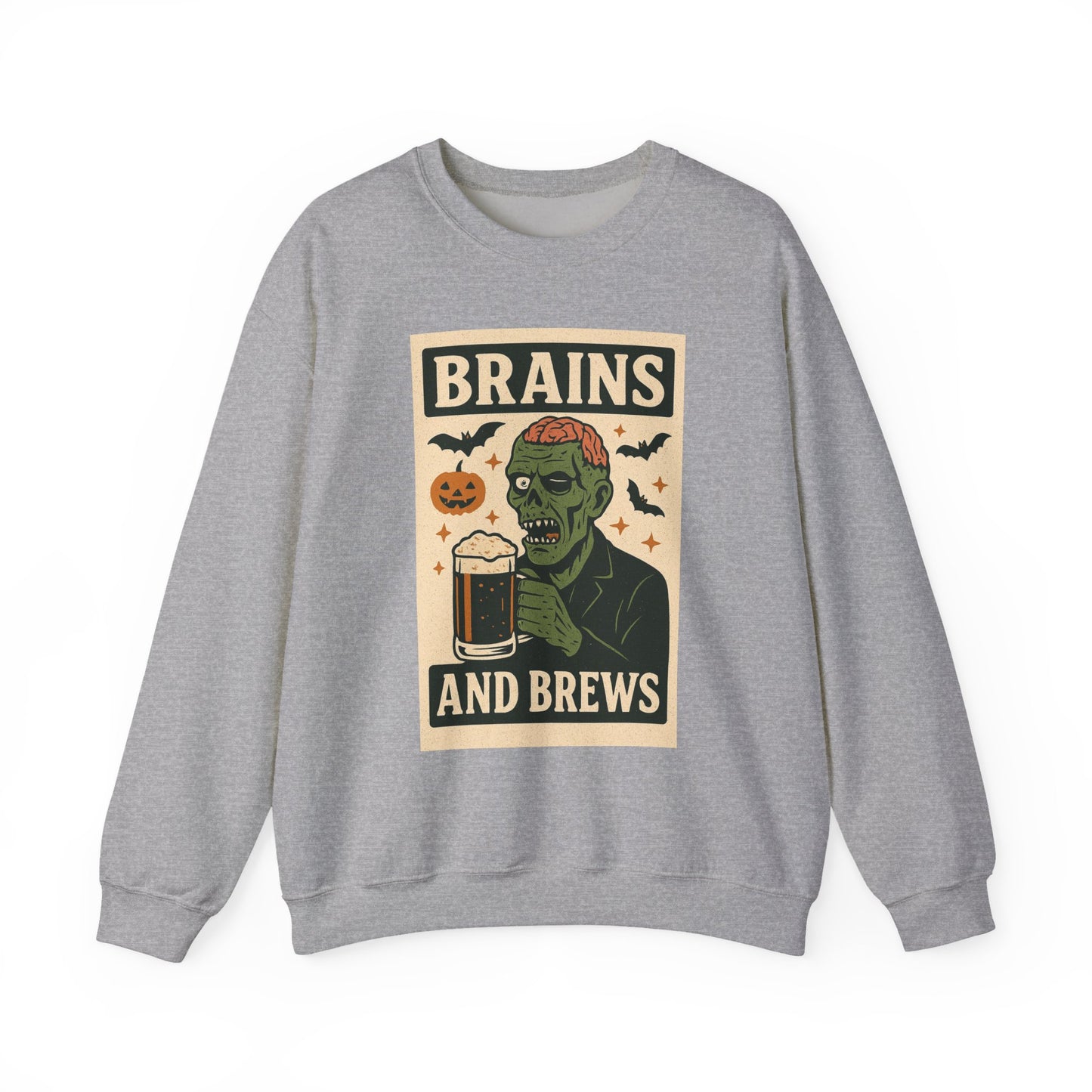 Brains and Brews Unisex Crewneck Sweatshirt