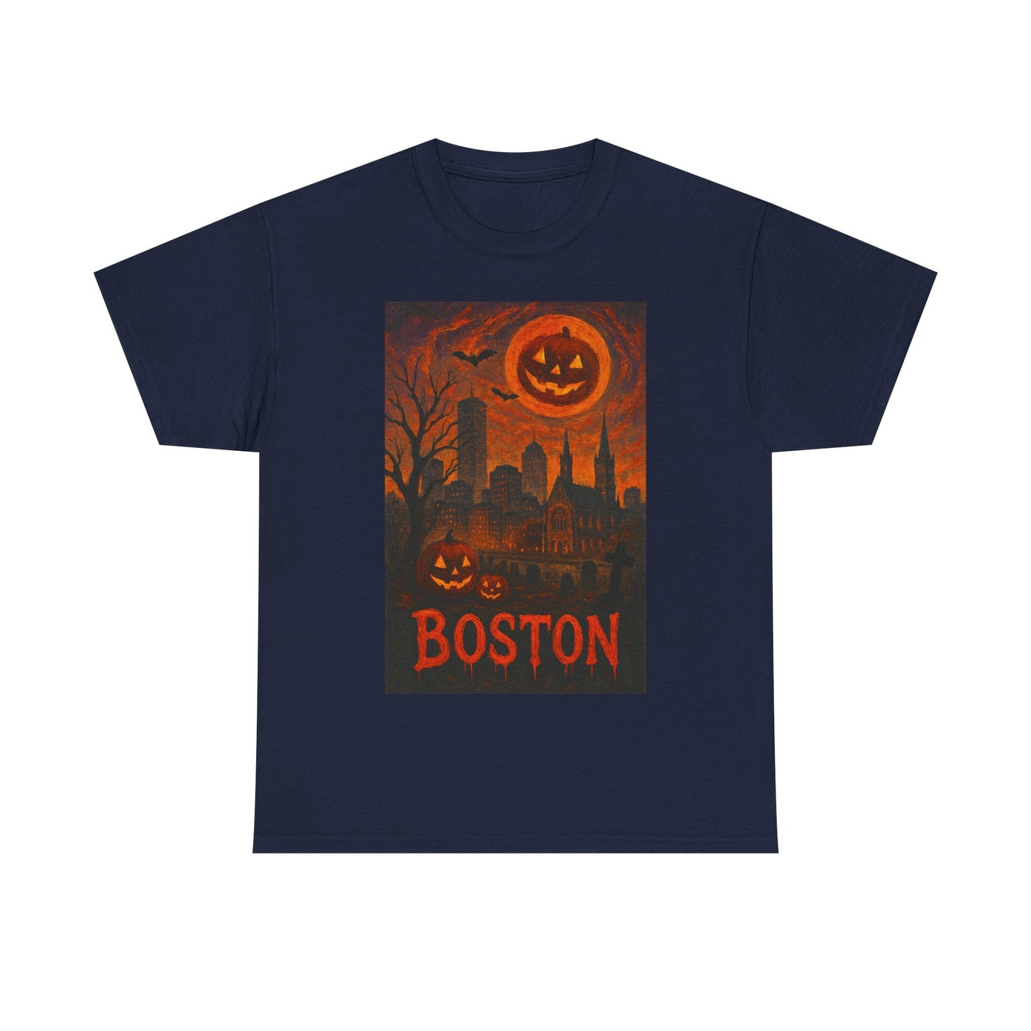 Adult Unisex Surreal Halloween Boston Tee