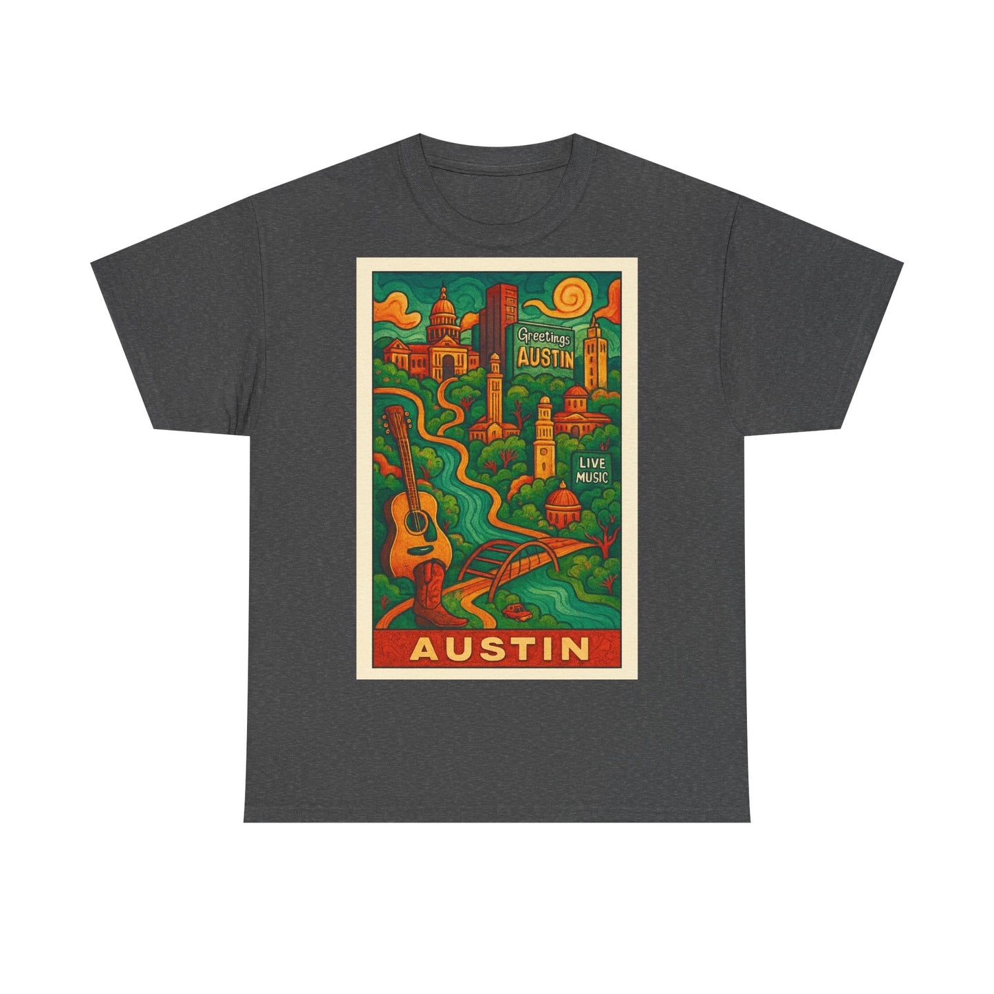 Adult Unisex Austin Surreal Graphic Tee