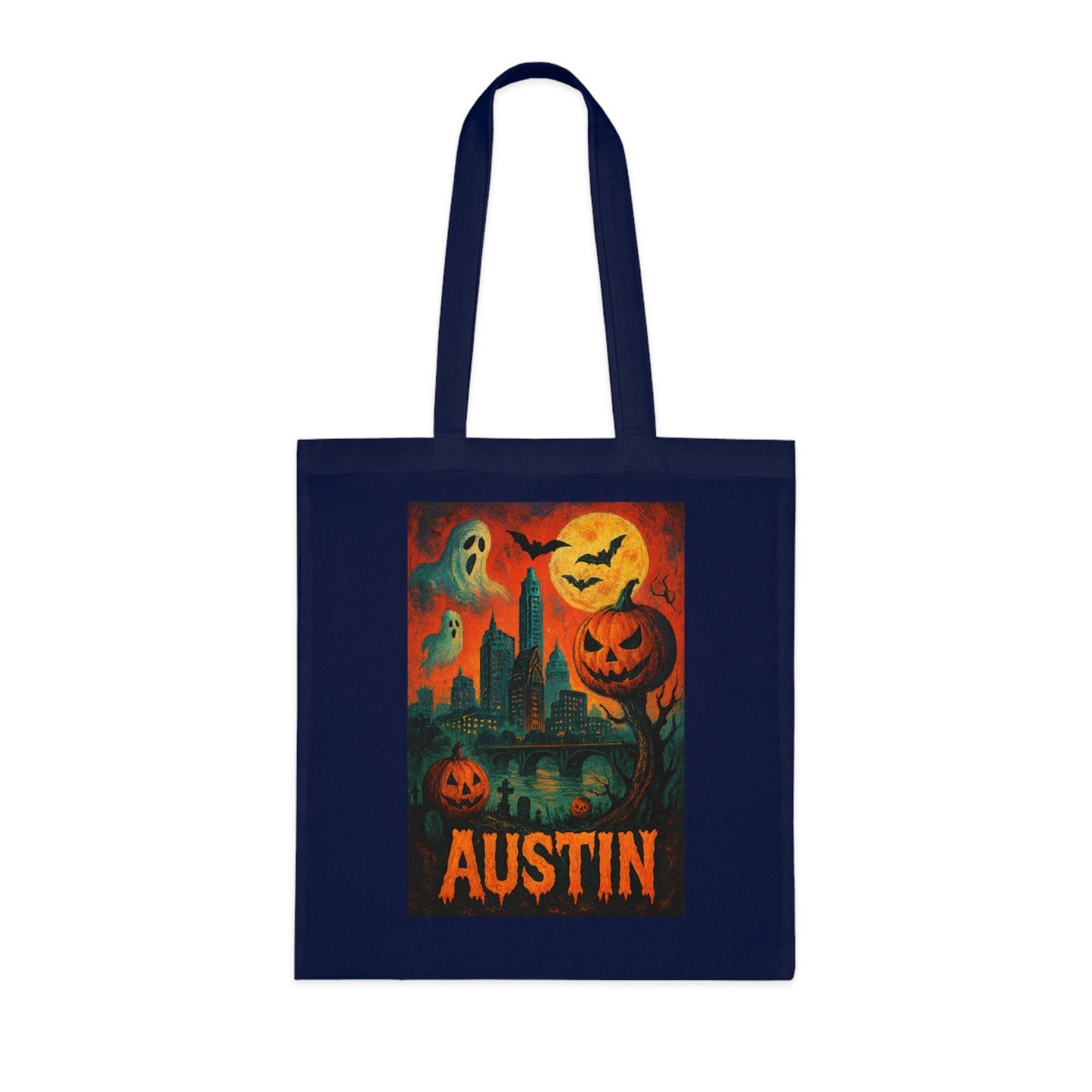 Surreal Halloween Austin Tote Bag