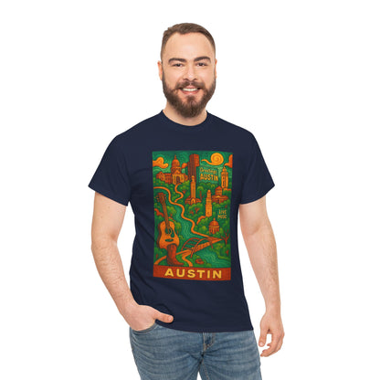 Adult Unisex Austin Surreal Graphic Tee (North America Customers)