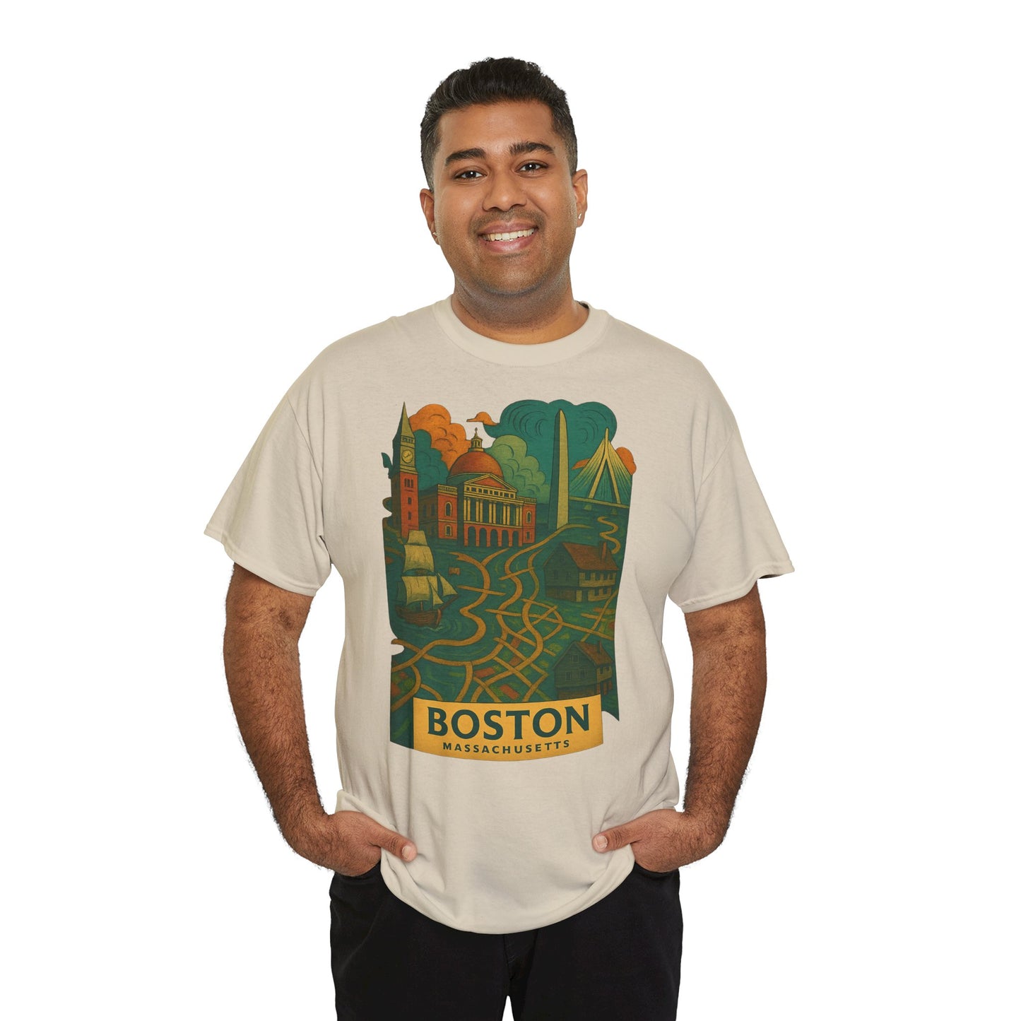 Adult Unisex Boston Surreal Tee