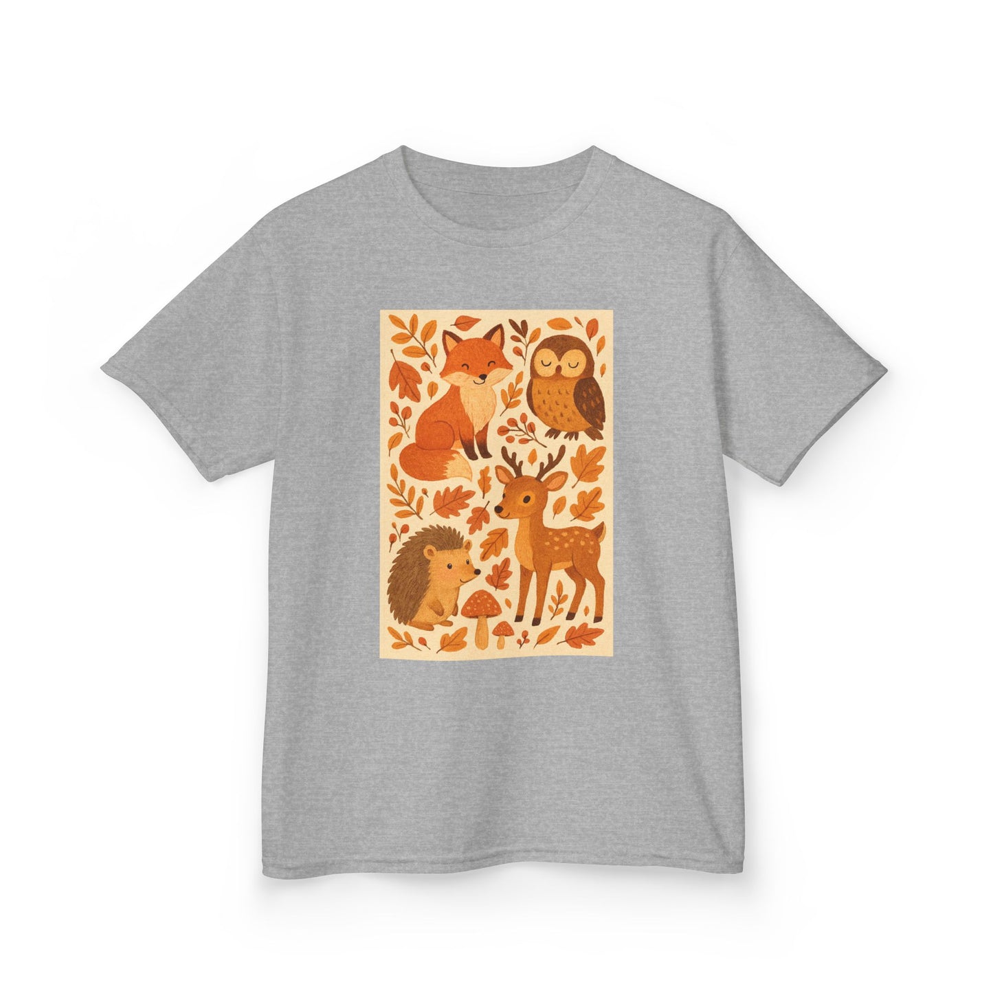 Autumn Forest Animal Kids Tee