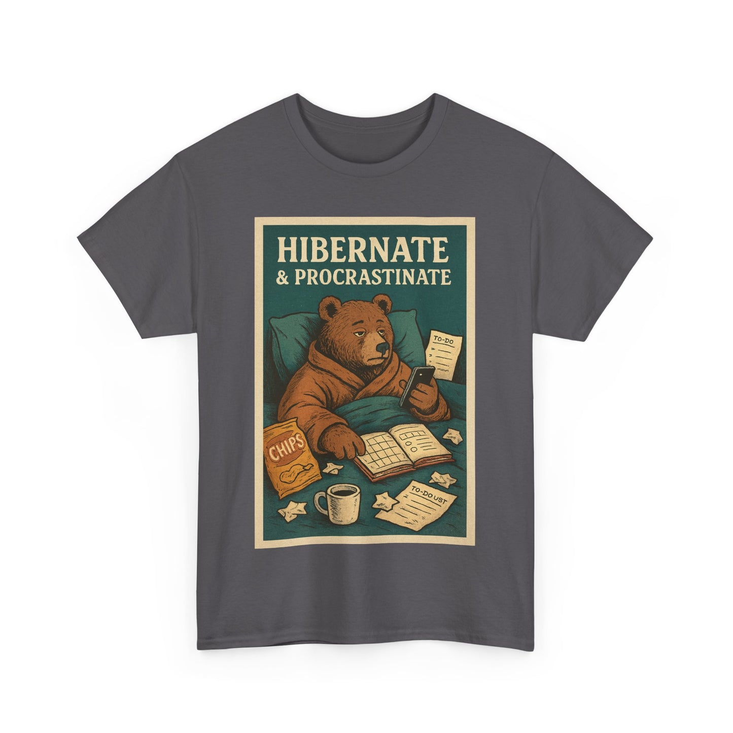 Men's Hibernate & Procrastinate Bear Tee