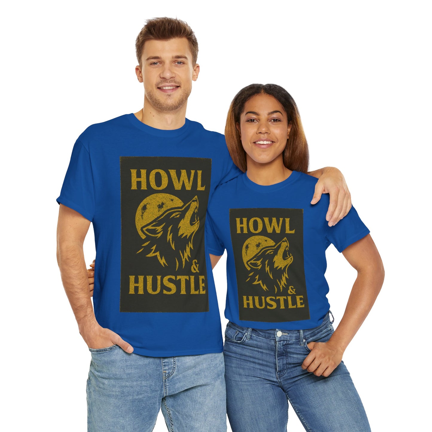 Adult Unisex 'Wolf Howl & Hustle' Tee