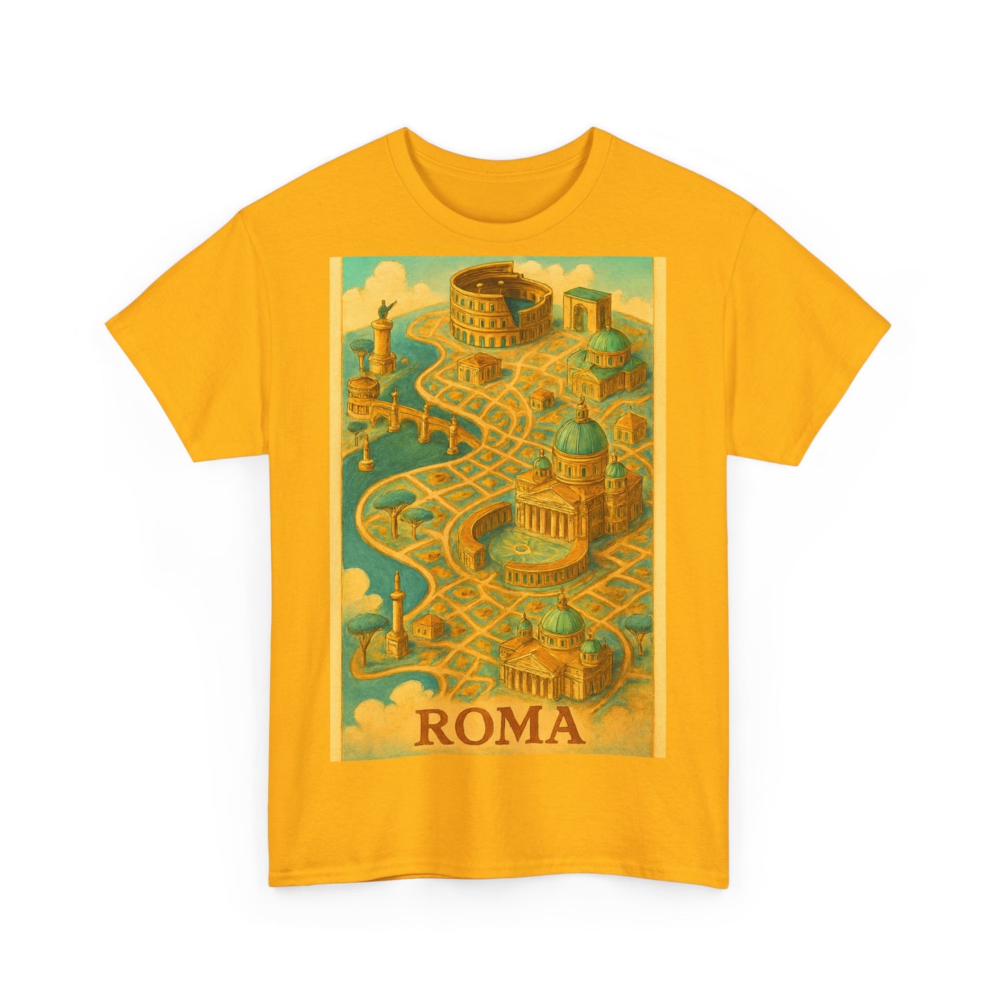 Adult Unisex Surreal Vintage Roma Map Tee
