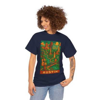 Adult Unisex Austin Surreal Graphic Tee (North America Customers)