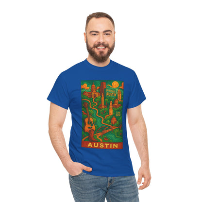 Adult Unisex Austin Surreal Graphic Tee (North America Customers)