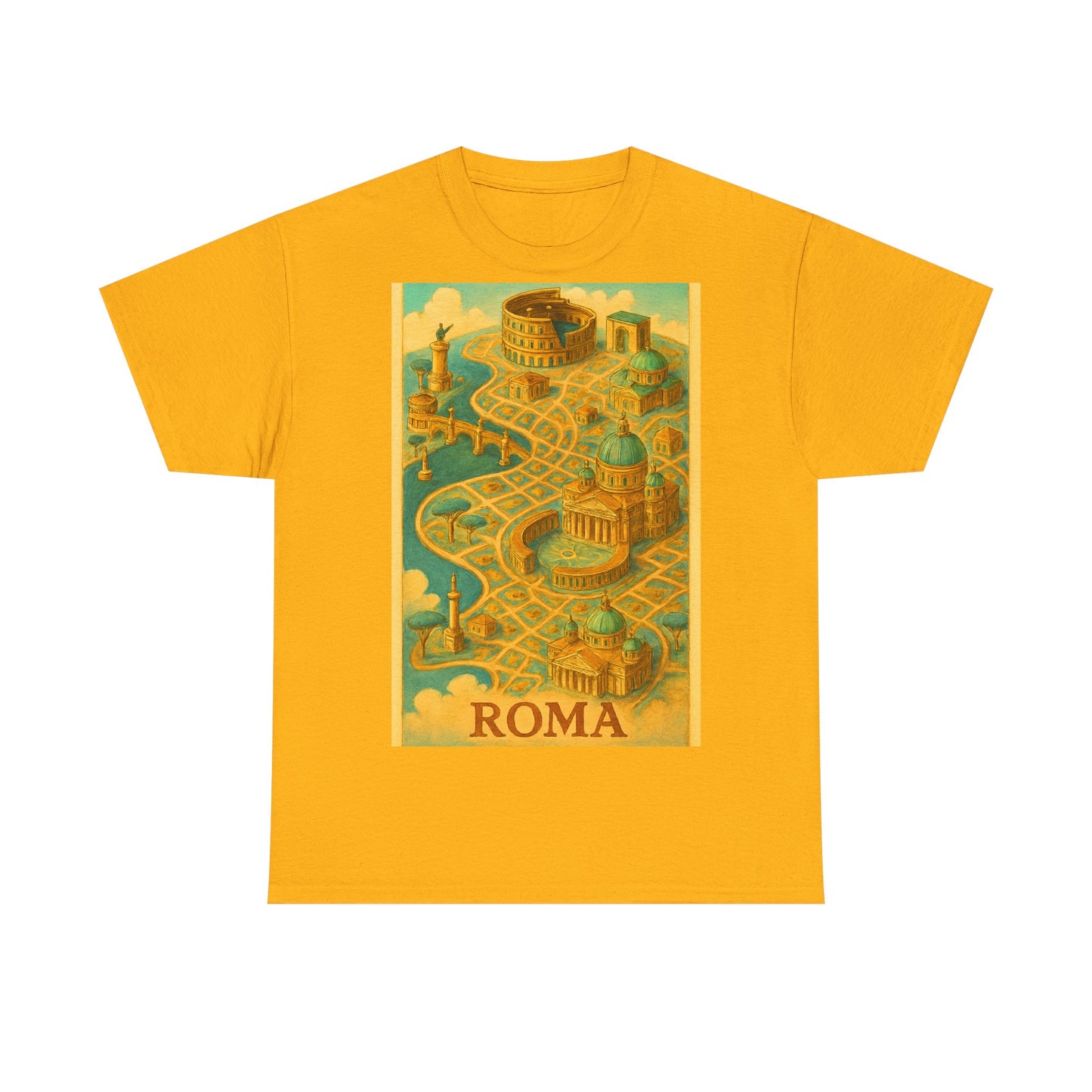Adult Unisex Surreal Vintage Roma Map Tee