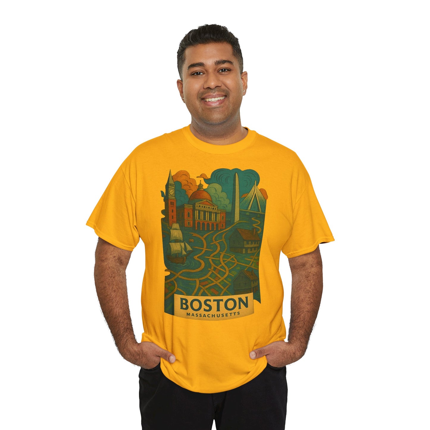 Adult Unisex Boston Surreal Tee