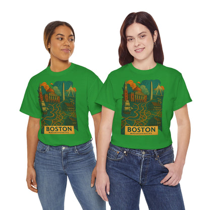 Adult Unisex Boston Surreal Tee
