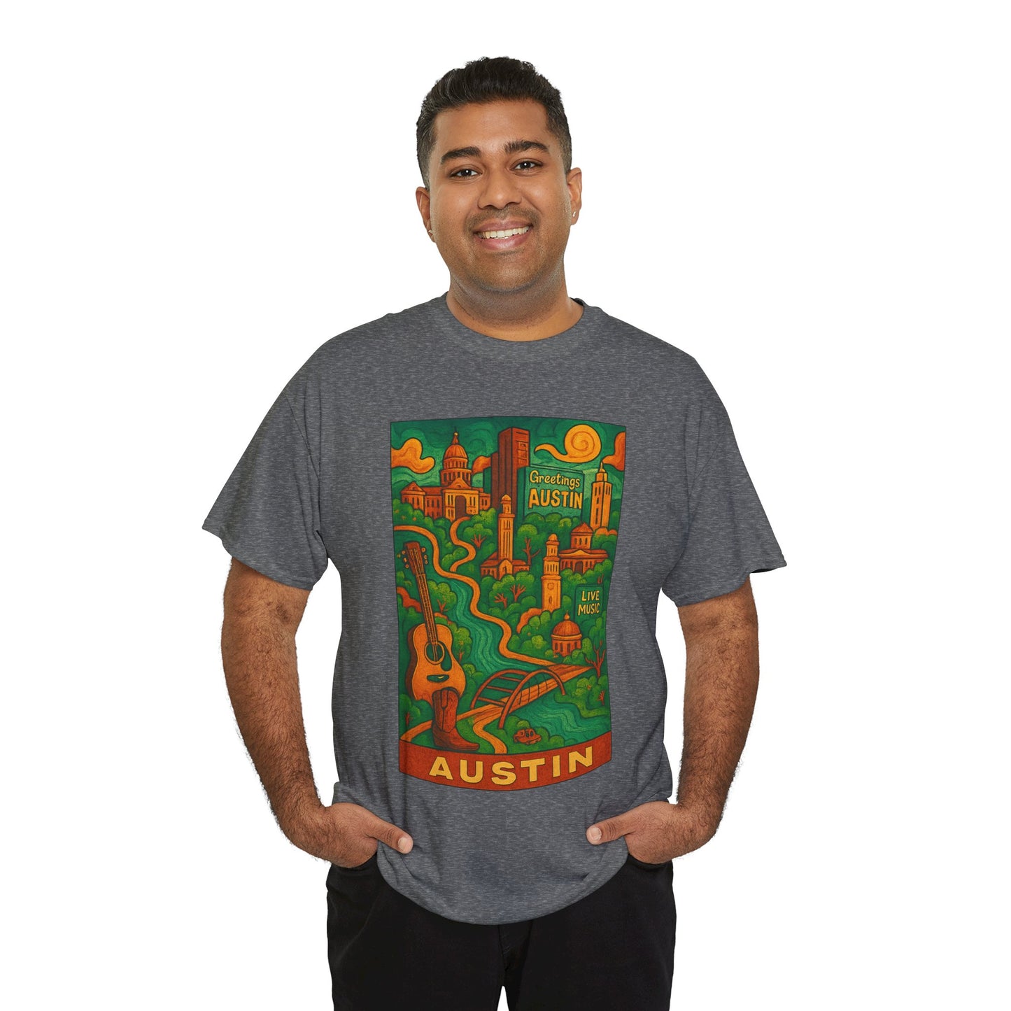 Adult Unisex Austin Surreal Graphic Tee (North America Customers)