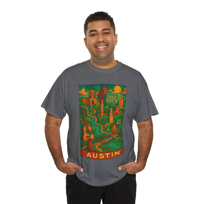Adult Unisex Austin Surreal Graphic Tee (North America Customers)