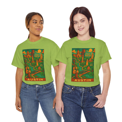 Adult Unisex Austin Surreal Graphic Tee (North America Customers)