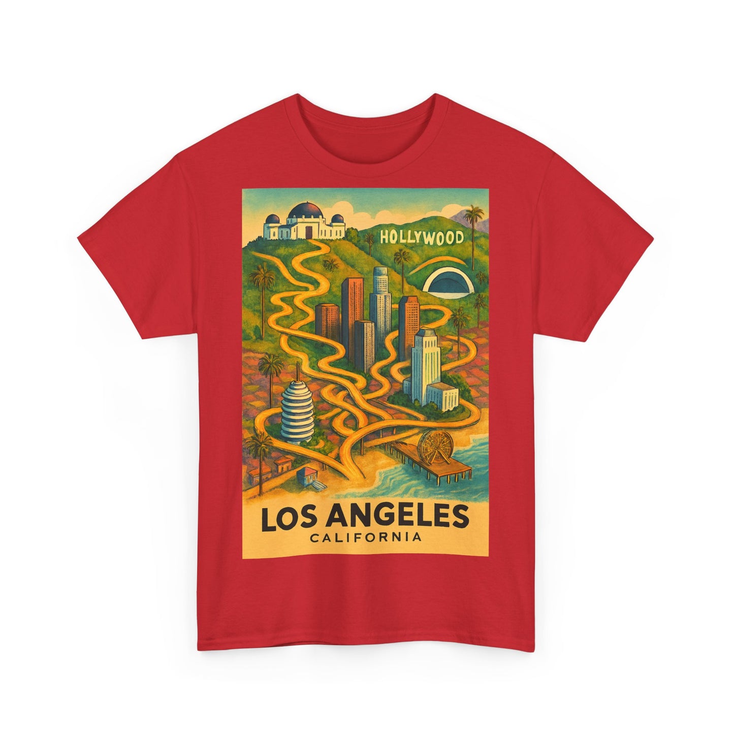 Adult Unisex Surreal Vintage Los Angeles Tee