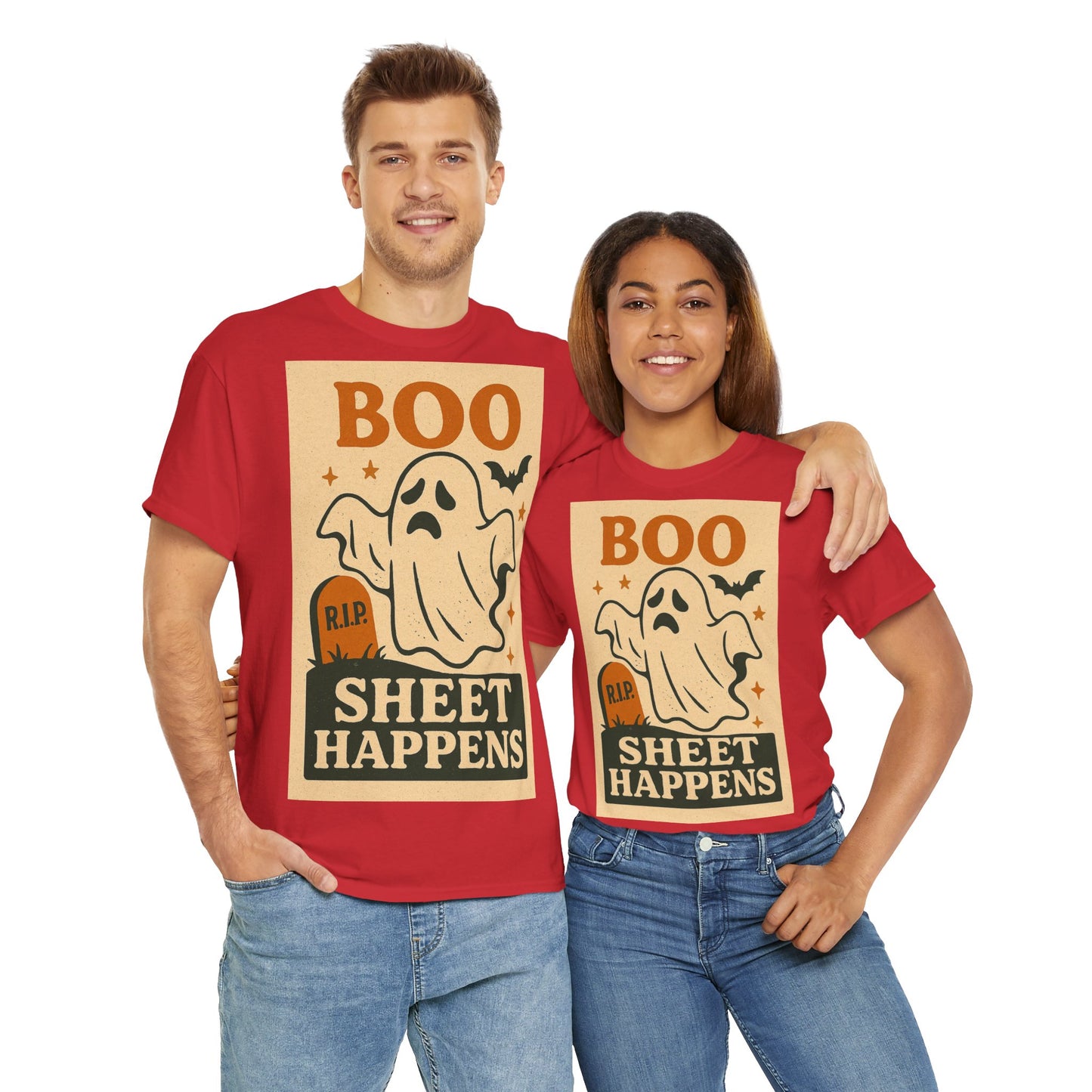 Boo Sheet Happens Adult Unisex Tee