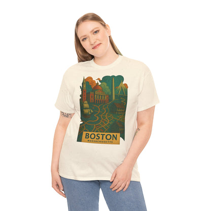 Adult Unisex Boston Surreal Tee