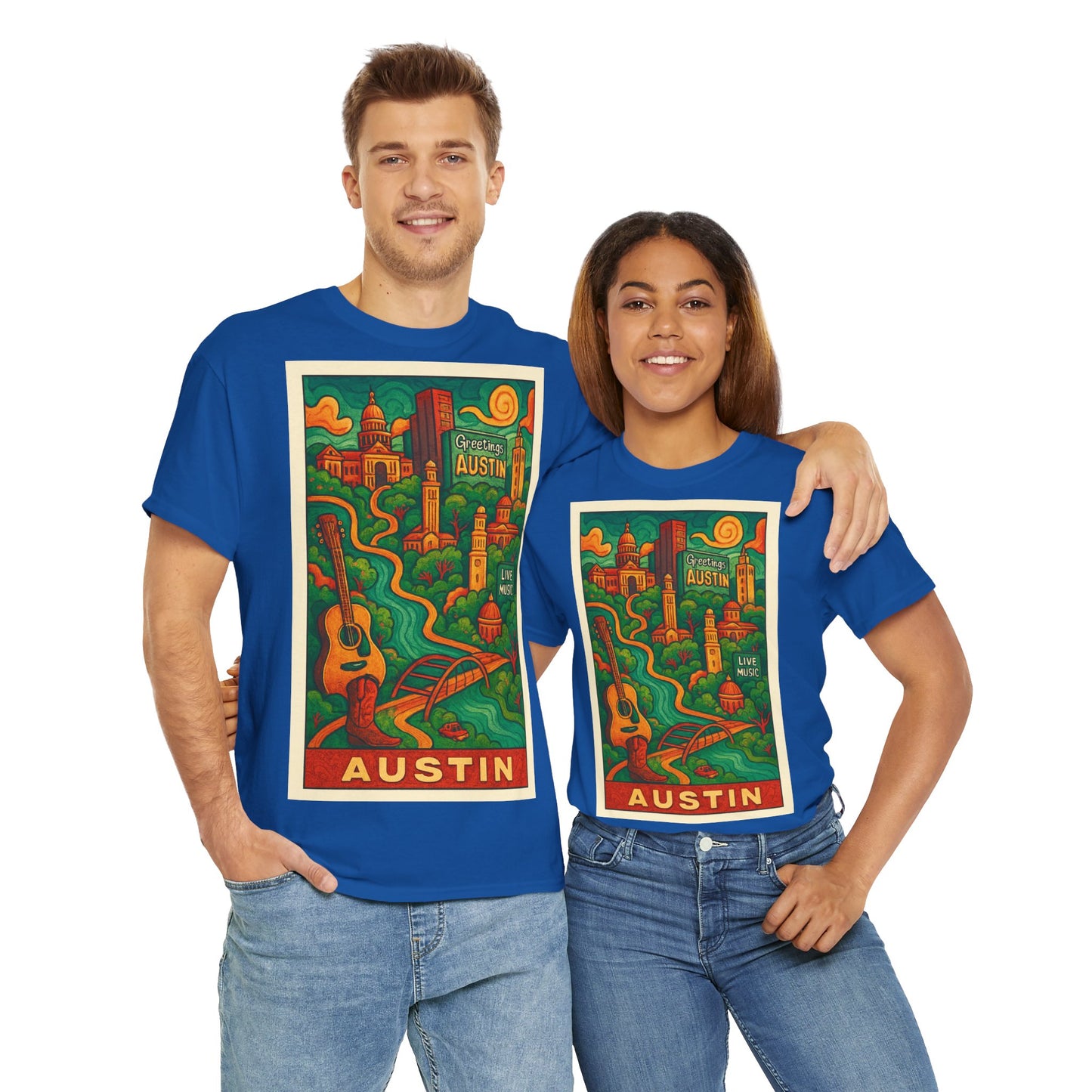 Adult Unisex Austin Surreal Graphic Tee