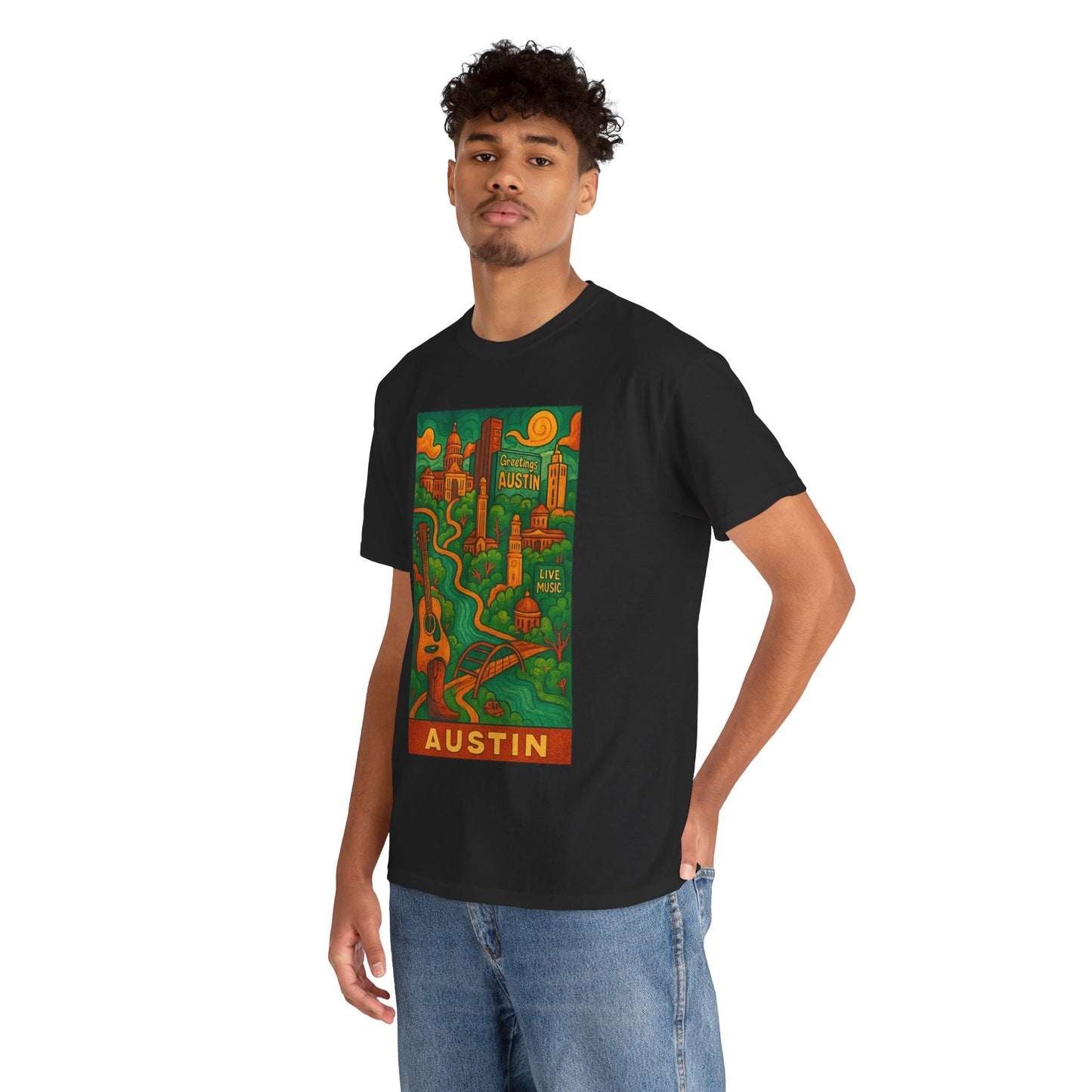 Adult Unisex Austin Surreal Graphic Tee (North America Customers)