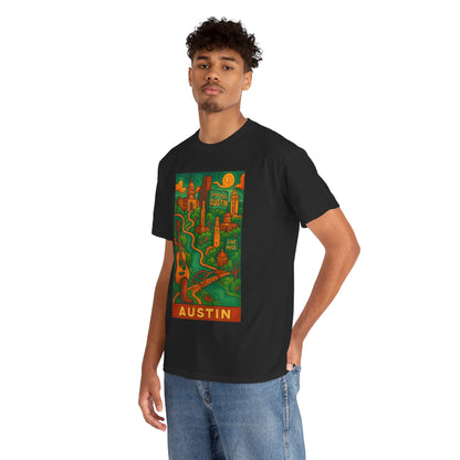 Adult Unisex Austin Surreal Graphic Tee (North America Customers)